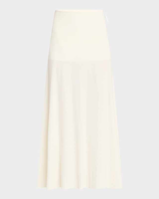 Crepe Fluid Midi Skirt